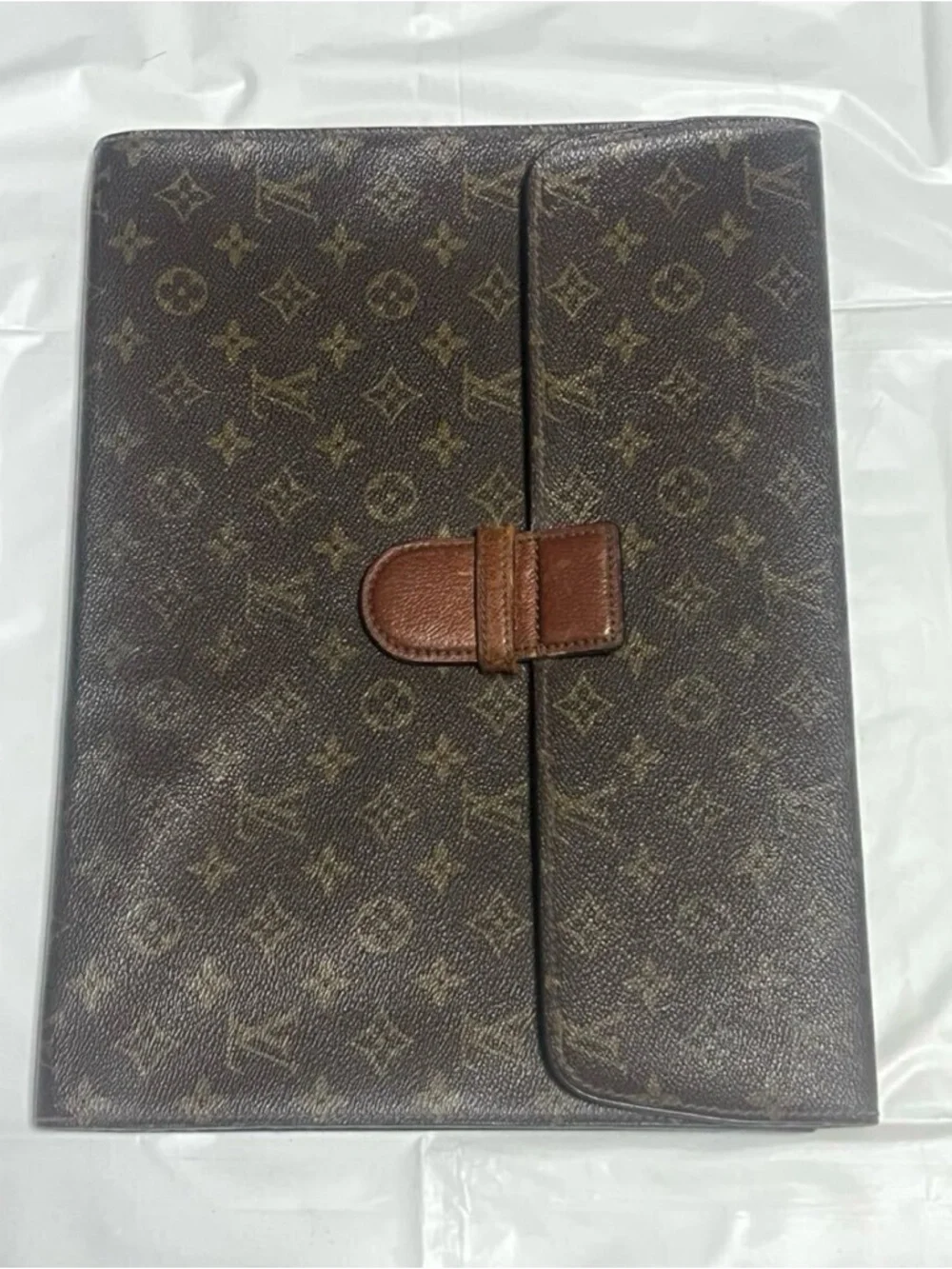 Louis Vuitton Monogram Document Holder in Brown and Tan